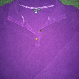 Lands End purple fleece